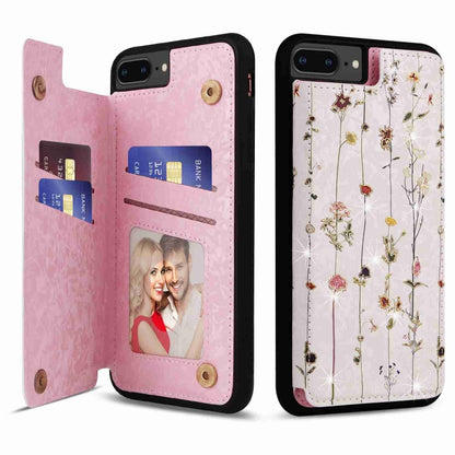 Printed Double Buckle RFID Anti-theft Phone Case, For iPhone 11, For iPhone 11 Pro, For iPhone XS / X, For iPhone XR, For iPhone XS Max, For iPhone 8 Plus / 7 Plus