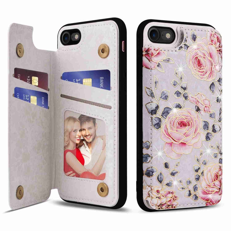 Printed Double Buckle RFID Anti-theft Phone Case, For iPhone 15, For iPhone 14 Plus, For iPhone 14, For iPhone 14 Pro, For iPhone 14 Pro Max, For iPhone SE 2022 / SE 2020