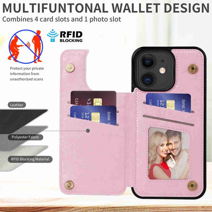 Printed Double Buckle RFID Anti-theft Phone Case, For iPhone 11, For iPhone 11 Pro, For iPhone XS / X, For iPhone XR, For iPhone XS Max, For iPhone 8 Plus / 7 Plus