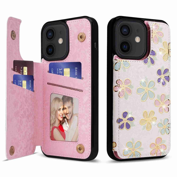 Printed Double Buckle RFID Anti-theft Phone Case, For iPhone 13 Pro Max, For iPhone 13 Pro, For iPhone 13, For iPhone 12 / 12 Pro, For iPhone 12 Pro Max, For iPhone 11 Pro Max