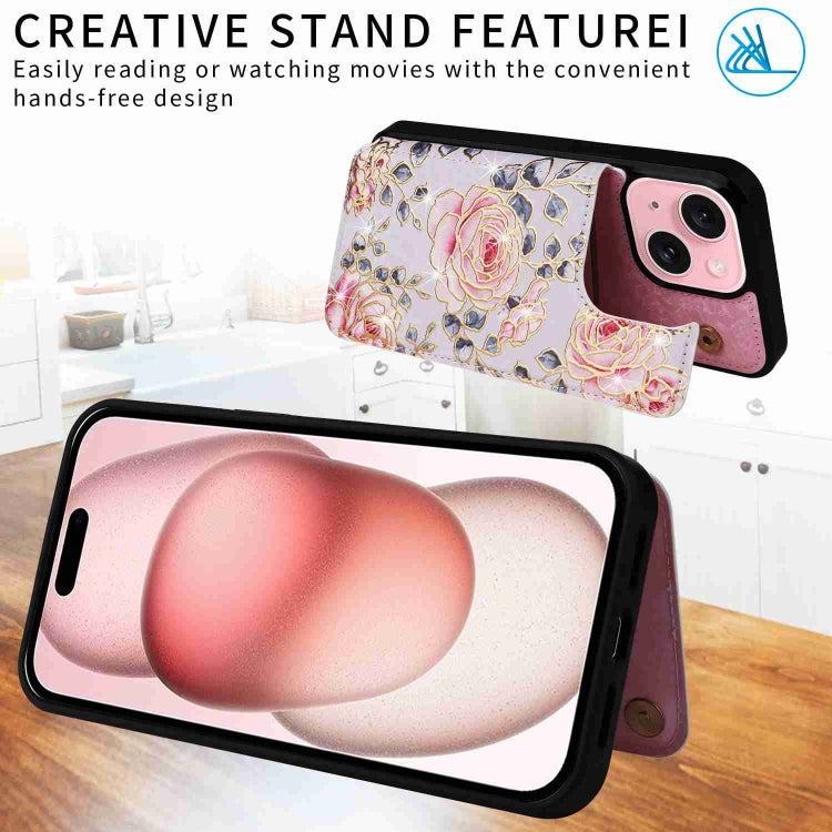 Printed Double Buckle RFID Anti-theft Phone Case, For iPhone 15, For iPhone 14 Plus, For iPhone 14, For iPhone 14 Pro, For iPhone 14 Pro Max, For iPhone SE 2022 / SE 2020