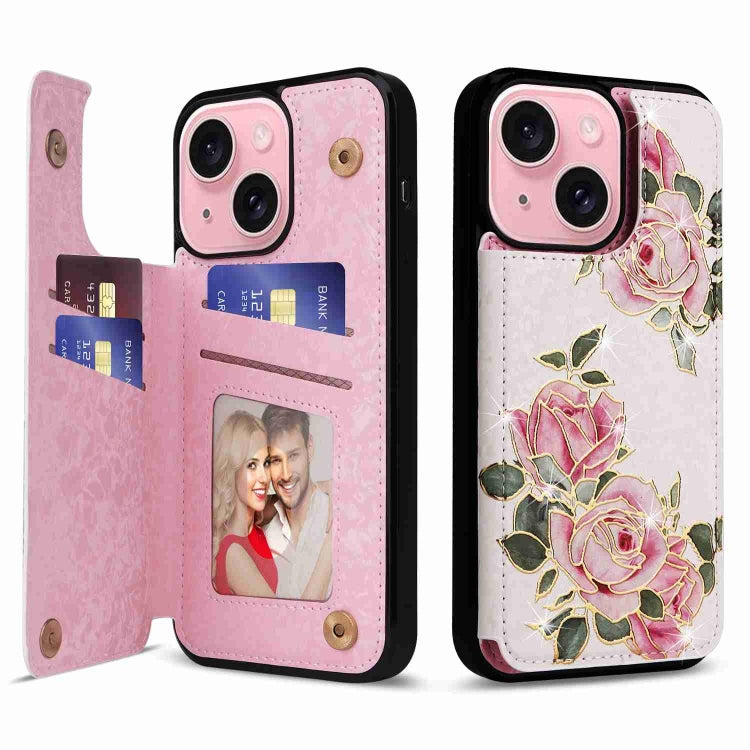 Printed Double Buckle RFID Anti-theft Phone Case, For iPhone 16 Pro, For iPhone 16 Plus, For iPhone 16, For iPhone 15 Pro Max, For iPhone 15 Pro, For iPhone 15 Plus