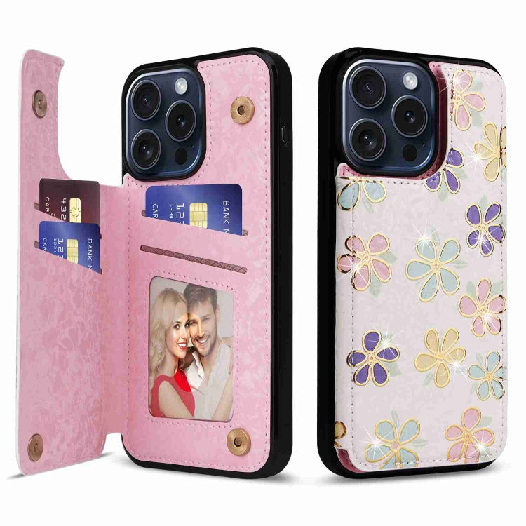Printed Double Buckle RFID Anti-theft Phone Case, For iPhone 16 Pro, For iPhone 16 Plus, For iPhone 16, For iPhone 15 Pro Max, For iPhone 15 Pro, For iPhone 15 Plus