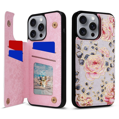 Printed Double Buckle RFID Anti-theft Phone Case, For iPhone 18 / 17, For iPhone 18 Pro / 17 Pro, For iPhone 18 Pro Max / 17 Pro Max, For iPhone 17e / 16e, For iPhone Air, For iPhone 16 Pro Max