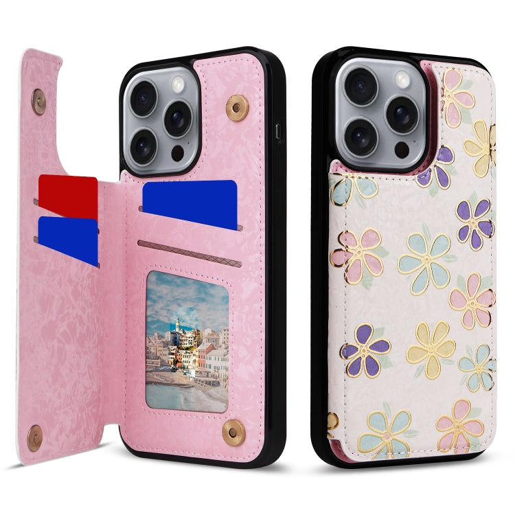 Printed Double Buckle RFID Anti-theft Phone Case, For iPhone 17e / 16e, For iPhone 17 Pro Max, For iPhone 17 Pro, For iPhone 17, For iPhone Air, For iPhone 16 Pro Max