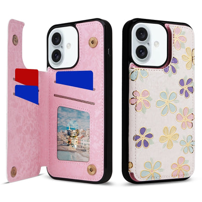 Printed Double Buckle RFID Anti-theft Phone Case, For iPhone 16 Pro, For iPhone 16 Plus, For iPhone 16, For iPhone 15 Pro Max, For iPhone 15 Pro, For iPhone 15 Plus
