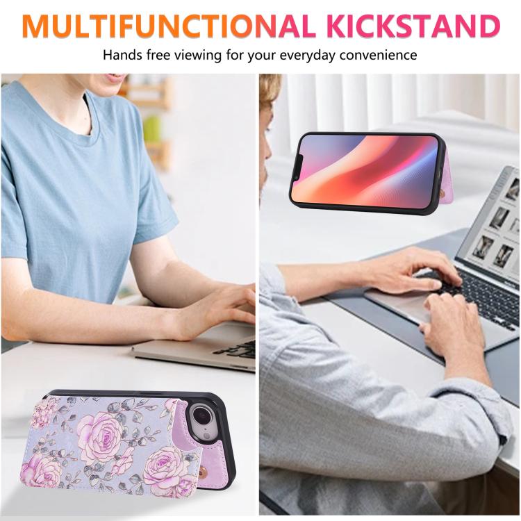 Printed Double Buckle RFID Anti-theft Phone Case, For iPhone 17e / 16e, For iPhone 17 Pro Max, For iPhone 17 Pro, For iPhone 17, For iPhone Air, For iPhone 16 Pro Max