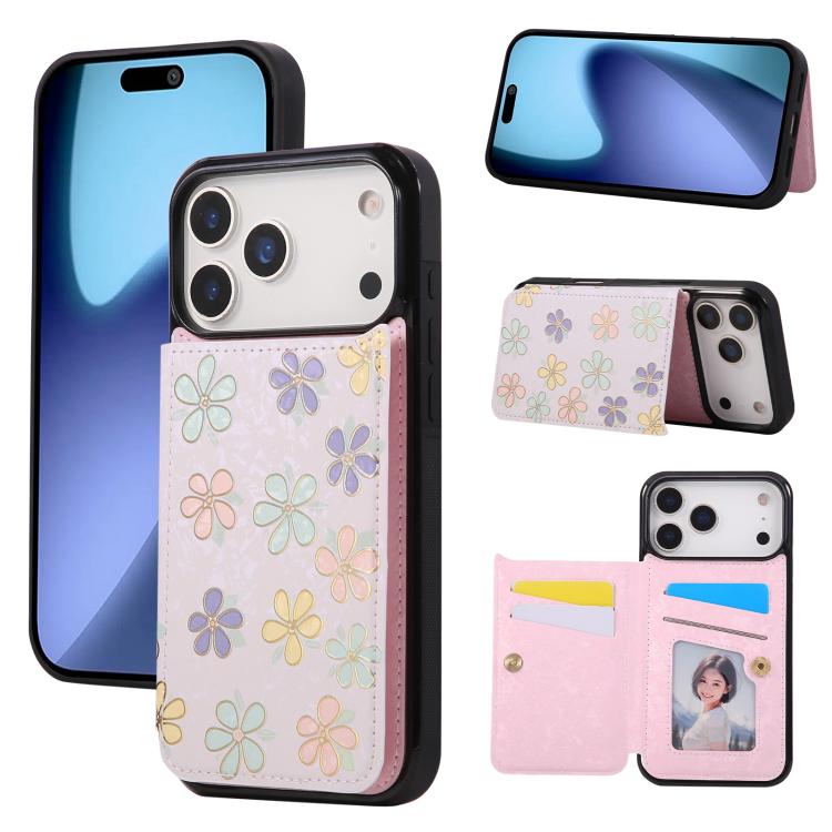 Printed Double Buckle RFID Anti-theft Phone Case, For iPhone 18 / 17, For iPhone 18 Pro / 17 Pro, For iPhone 18 Pro Max / 17 Pro Max, For iPhone 17e / 16e, For iPhone Air, For iPhone 16 Pro Max