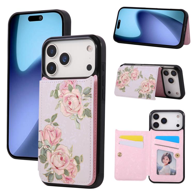 Printed Double Buckle RFID Anti-theft Phone Case, For iPhone 18 / 17, For iPhone 18 Pro / 17 Pro, For iPhone 18 Pro Max / 17 Pro Max, For iPhone 17e / 16e, For iPhone Air, For iPhone 16 Pro Max