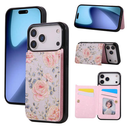 Printed Double Buckle RFID Anti-theft Phone Case, For iPhone 18 / 17, For iPhone 18 Pro / 17 Pro, For iPhone 18 Pro Max / 17 Pro Max, For iPhone 17e / 16e, For iPhone Air, For iPhone 16 Pro Max