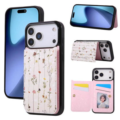 Printed Double Buckle RFID Anti-theft Phone Case, For iPhone 18 / 17, For iPhone 18 Pro / 17 Pro, For iPhone 18 Pro Max / 17 Pro Max, For iPhone 17e / 16e, For iPhone Air, For iPhone 16 Pro Max