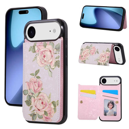 Printed Double Buckle RFID Anti-theft Phone Case, For iPhone 18 / 17, For iPhone 18 Pro / 17 Pro, For iPhone 18 Pro Max / 17 Pro Max, For iPhone 17e / 16e, For iPhone Air, For iPhone 16 Pro Max
