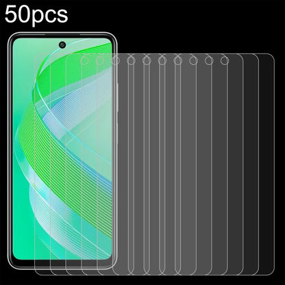 50pcs 0.26mm 9H 2.5D Tempered Glass Film