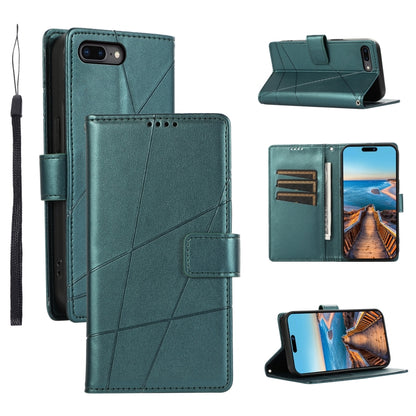 PU Genuine Leather Texture Embossed Line Phone Case, For iPhone 8 Plus / 7 Plus, For iPhone 6s Plus / 6 Plus, For iPhone 6s / 6