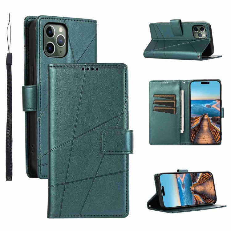 PU Genuine Leather Texture Embossed Line Phone Case, For iPhone 12 Pro, For iPhone 12 mini, For iPhone 11 Pro Max, For iPhone 11