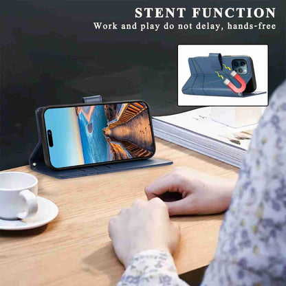 PU Genuine Leather Texture Embossed Line Phone Case, For iPhone 12 Pro, For iPhone 12 mini, For iPhone 11 Pro Max, For iPhone 11