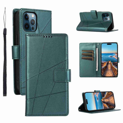 PU Genuine Leather Texture Embossed Line Phone Case, For iPhone 12 Pro, For iPhone 12 mini, For iPhone 11 Pro Max, For iPhone 11