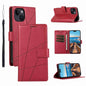 PU Genuine Leather Texture Embossed Line Phone Case, For iPhone 15, For iPhone 14 Plus, For iPhone 14, For iPhone 14 Pro