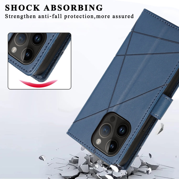 PU Genuine Leather Texture Embossed Line Phone Case