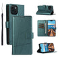 PU Genuine Leather Texture Embossed Line Phone Case, For iPhone 16, For iPhone 15 Pro Max, For iPhone 15 Pro, For iPhone 15 Plus