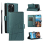 PU Genuine Leather Texture Embossed Line Phone Case, For iPhone 16, For iPhone 15 Pro Max, For iPhone 15 Pro, For iPhone 15 Plus