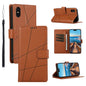 PU Genuine Leather Texture Embossed Line Phone Case, For iPhone 11 Pro, For iPhone XS / X, For iPhone XR, For iPhone XS Max