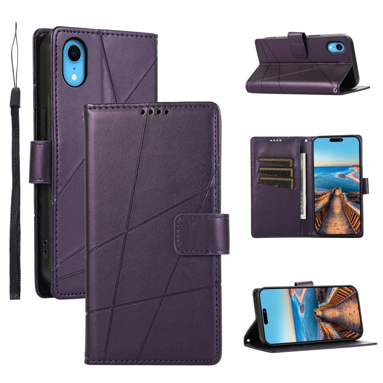 PU Genuine Leather Texture Embossed Line Phone Case, For iPhone 11 Pro, For iPhone XS / X, For iPhone XR, For iPhone XS Max