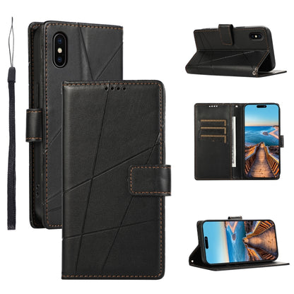 PU Genuine Leather Texture Embossed Line Phone Case, For iPhone 11 Pro, For iPhone XS / X, For iPhone XR, For iPhone XS Max