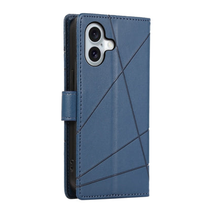 PU Genuine Leather Texture Embossed Line Phone Case, For iPhone 16, For iPhone 15 Pro Max, For iPhone 15 Pro, For iPhone 15 Plus
