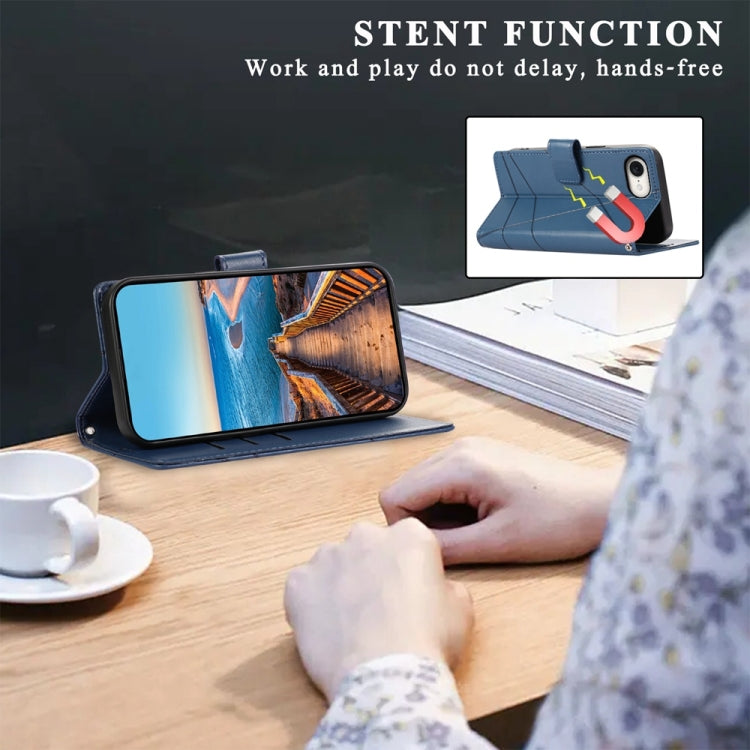 PU Genuine Leather Texture Embossed Line Phone Case, For iPhone 17e / 16e, For iPhone 17 Pro Max, For iPhone 17 Pro, For iPhone 17