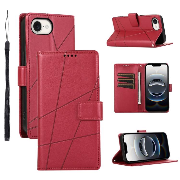 PU Genuine Leather Texture Embossed Line Phone Case, For iPhone 17e / 16e, For iPhone 17 Pro Max, For iPhone 17 Pro, For iPhone 17