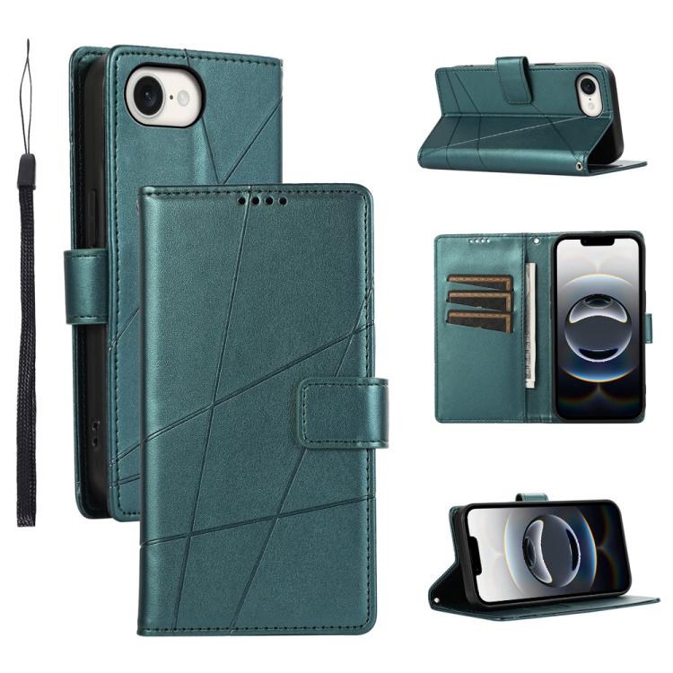 PU Genuine Leather Texture Embossed Line Phone Case, For iPhone 17e / 16e, For iPhone 17 Pro Max, For iPhone 17 Pro, For iPhone 17