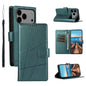 PU Genuine Leather Texture Embossed Line Phone Case, For iPhone 17e / 16e, For iPhone 17 Pro Max, For iPhone 17 Pro, For iPhone 17
