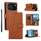 PU Genuine Leather Texture Embossed Line Phone Case, For iPhone 17e / 16e, For iPhone 17 Pro Max, For iPhone 17 Pro, For iPhone 17