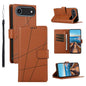 PU Genuine Leather Texture Embossed Line Phone Case, For iPhone Air, For iPhone 16 Pro Max, For iPhone 16 Pro, For iPhone 16 Plus