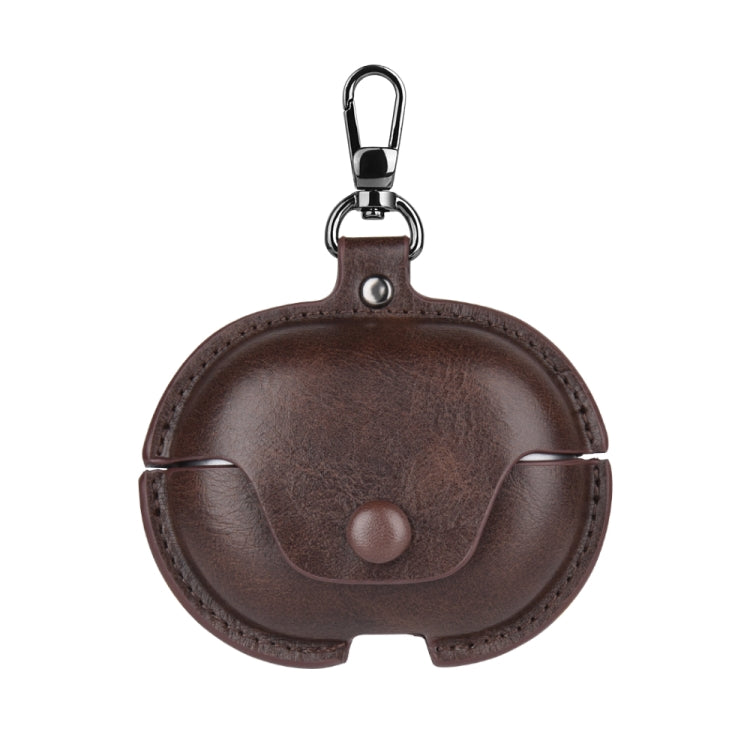 Business Leather Earphone Protective Case with Hook, For Huawei FreeBuds 7i, For Huawei FreeClip