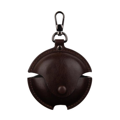 Business Leather Earphone Protective Case with Hook
