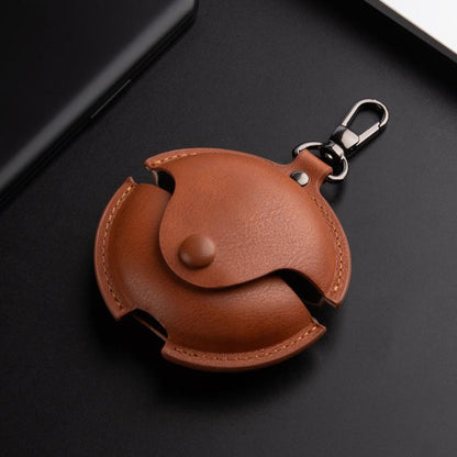 Business Leather Earphone Protective Case with Hook, For Huawei FreeBuds 7i, For Huawei FreeClip
