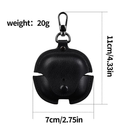 Business Leather Earphone Protective Case with Hook