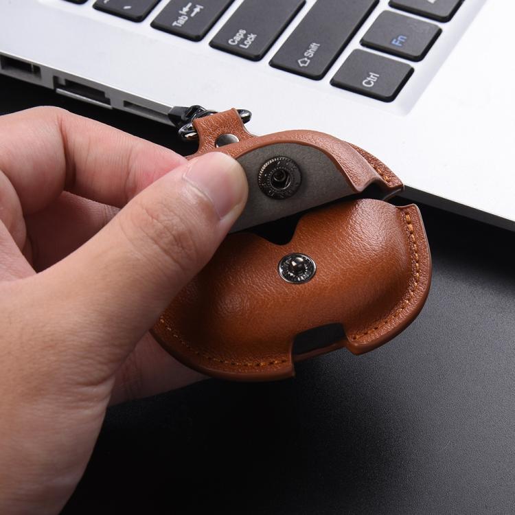 Business Leather Earphone Protective Case with Hook