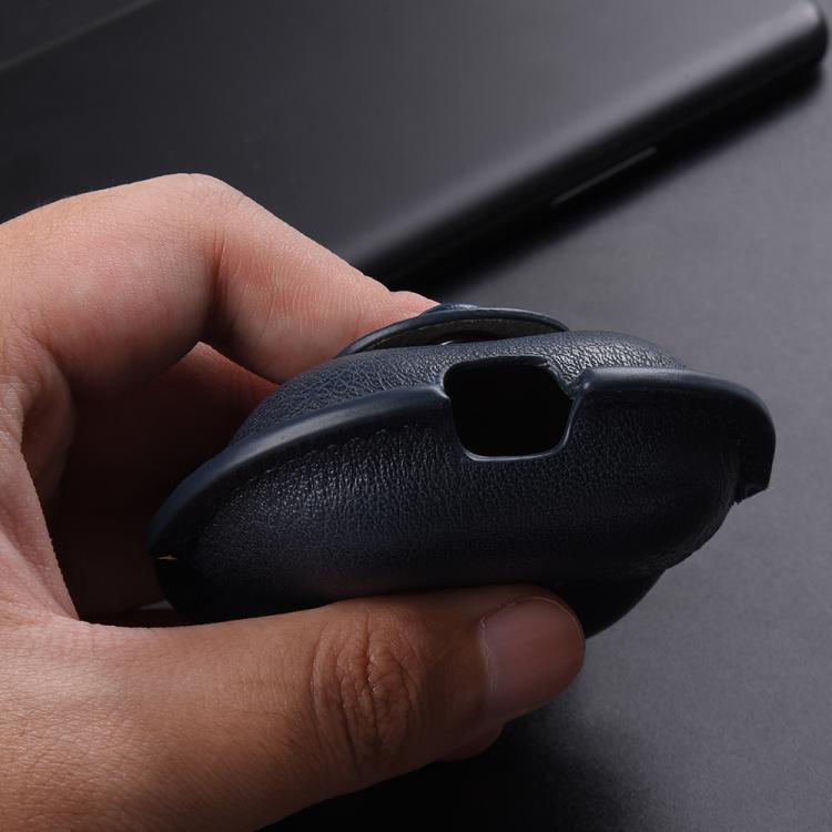 Business Leather Earphone Protective Case with Hook