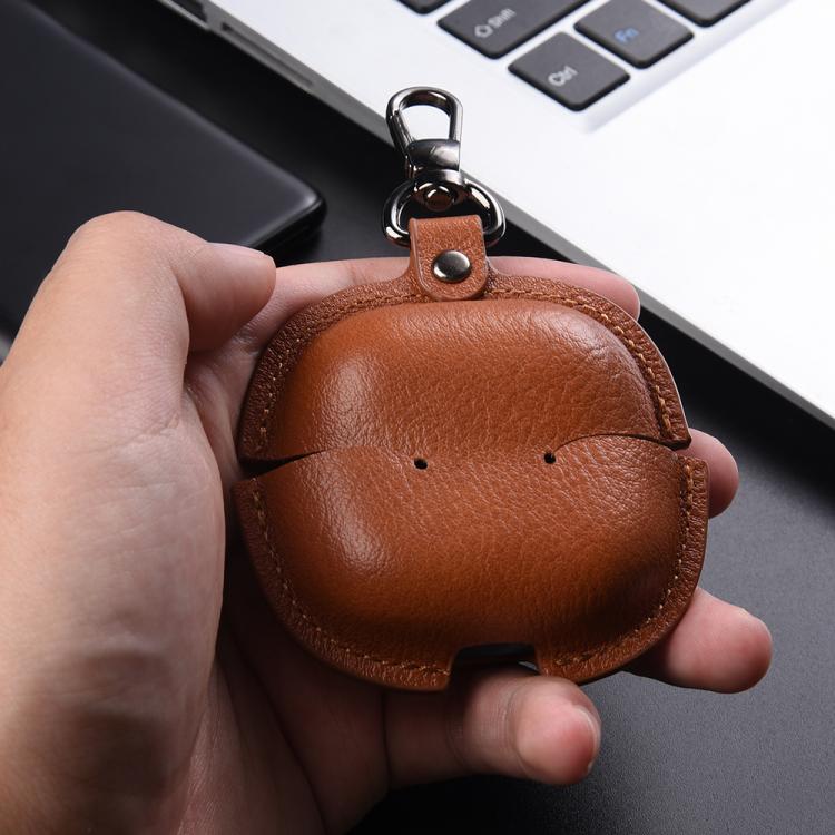 Business Leather Earphone Protective Case with Hook