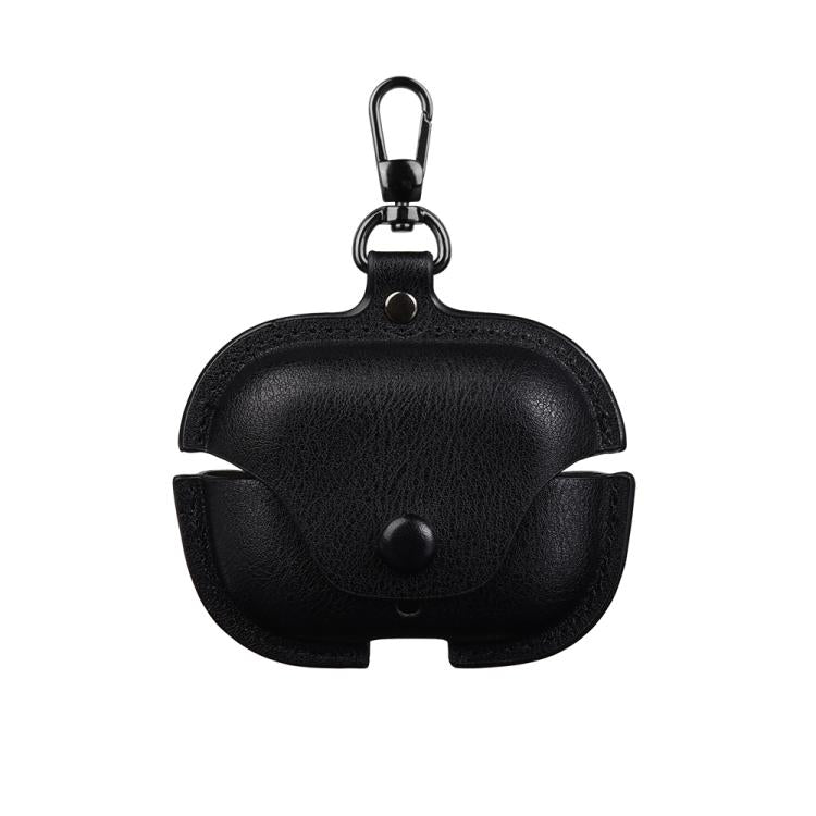 Business Leather Earphone Protective Case with Hook