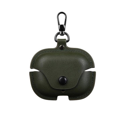 Business Leather Earphone Protective Case with Hook