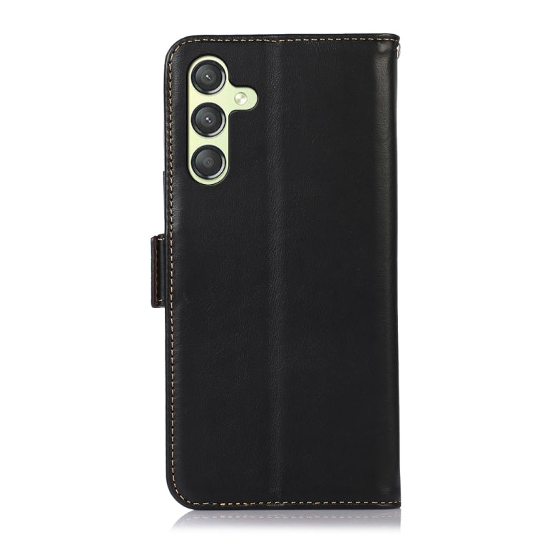 Magnetic Crazy Horse Texture Genuine Leather RFID Phone Case, For Xiaomi 14