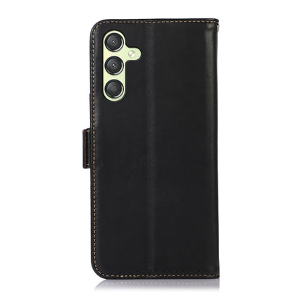 Magnetic Crazy Horse Texture Genuine Leather RFID Phone Case, For Xiaomi 14