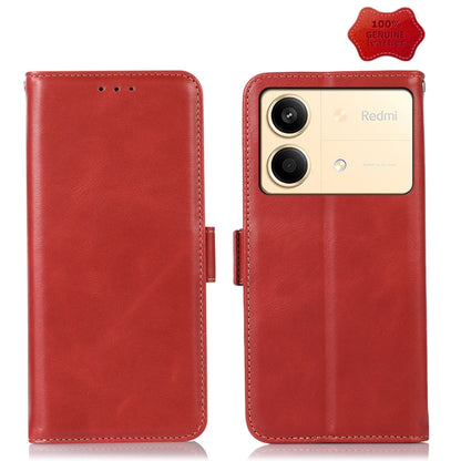 Magnetic Crazy Horse Texture Genuine Leather RFID Phone Case, For Xiaomi Redmi A3, For Xiaomi Redmi 13C 4G/5G/Poco C65/Poco M6, For Xiaomi Redmi Note 13 Pro 4G/Poco M6 Pro, For Xiaomi Redmi K70E/Poco X6 Pro, For Xiaomi Redmi Note 13R Pro���������������...