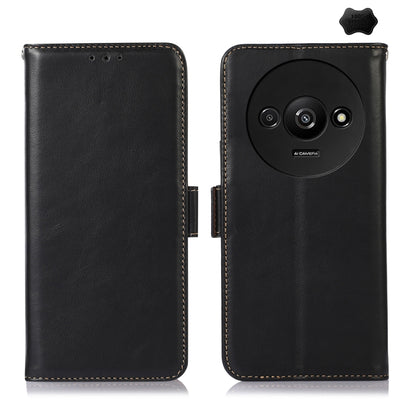 Magnetic Crazy Horse Texture Genuine Leather RFID Phone Case, For Xiaomi Redmi A3, For Xiaomi Redmi 13C 4G/5G/Poco C65/Poco M6, For Xiaomi Redmi Note 13 Pro 4G/Poco M6 Pro, For Xiaomi Redmi K70E/Poco X6 Pro, For Xiaomi Redmi Note 13R Pro���������������...