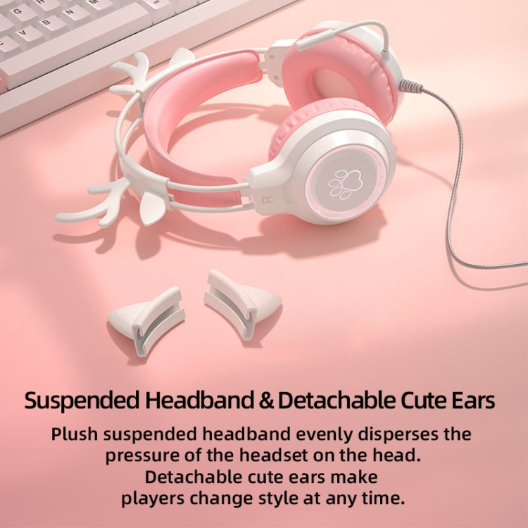 G35 Cute Cat RGB Head-mounted Wired Gaming Earphone