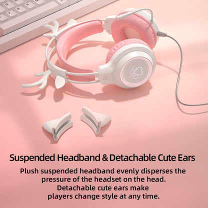 G35 Cute Cat RGB Head-mounted Wired Gaming Earphone